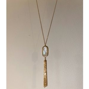 Charming Charlie long tassel pendant necklace